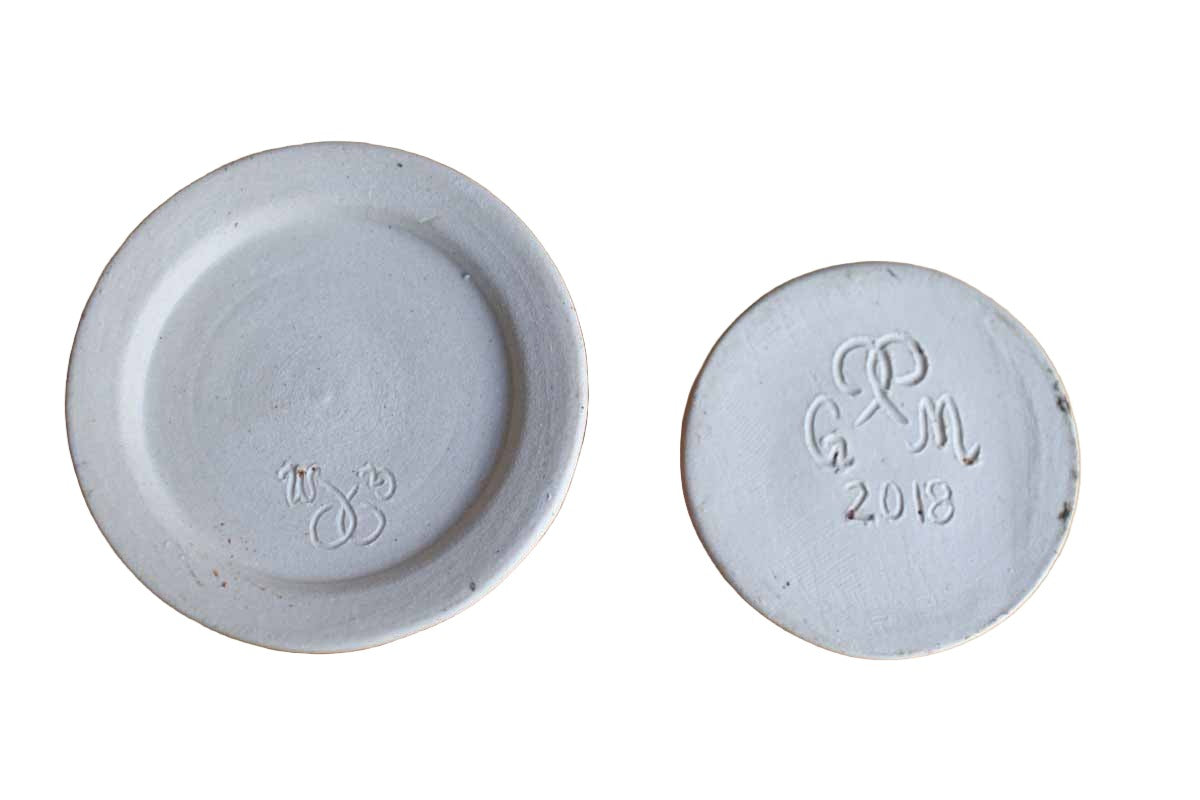 Pair of Ceramic Multi-Use Containers in Earthy Glazes