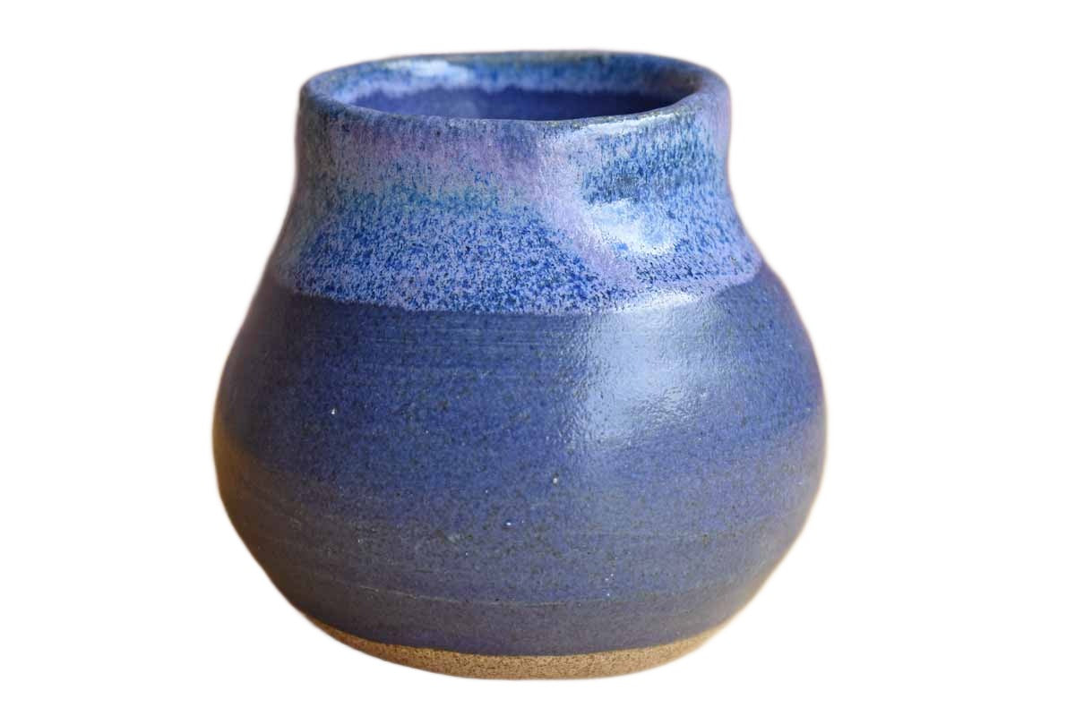 Heavy Purple Stoneware Pen/Pencil Cup