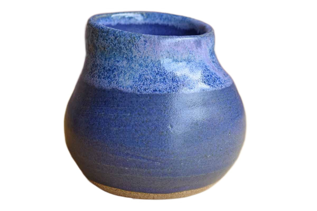 Heavy Purple Stoneware Pen/Pencil Cup