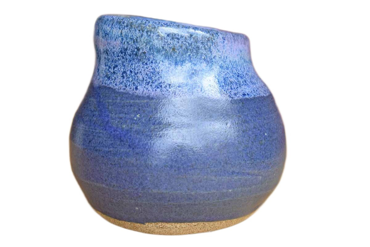 Heavy Purple Stoneware Pen/Pencil Cup