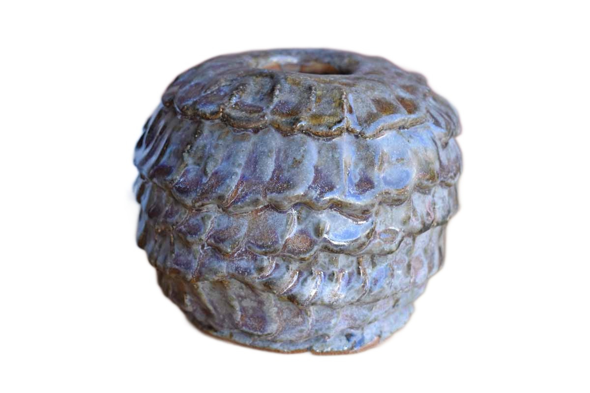 Set of Three Unique Stoneware Pencil and Pen Cups