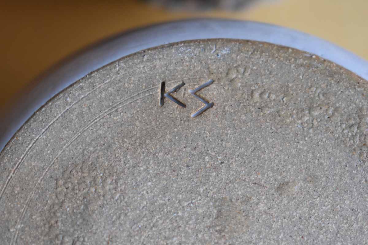Set of Three Unique Stoneware Pencil and Pen Cups