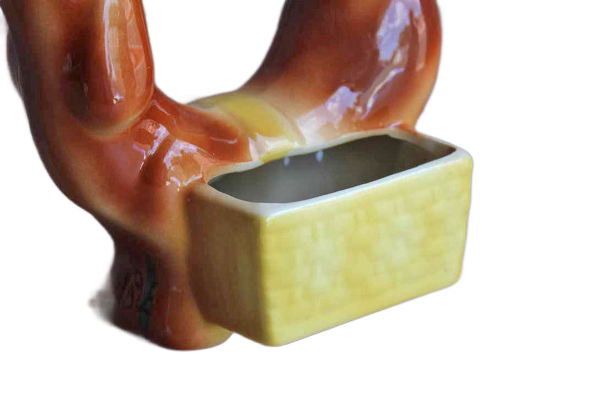 A.L. Hirsch Pottery Dachshund Dresser Caddy or Planter