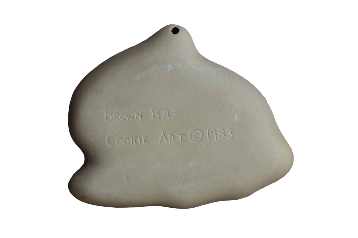 Brown Bag Cookie Art (New Hampshire, USA) Stoneware Cookie Mold of a Rabbit Perched in Grass