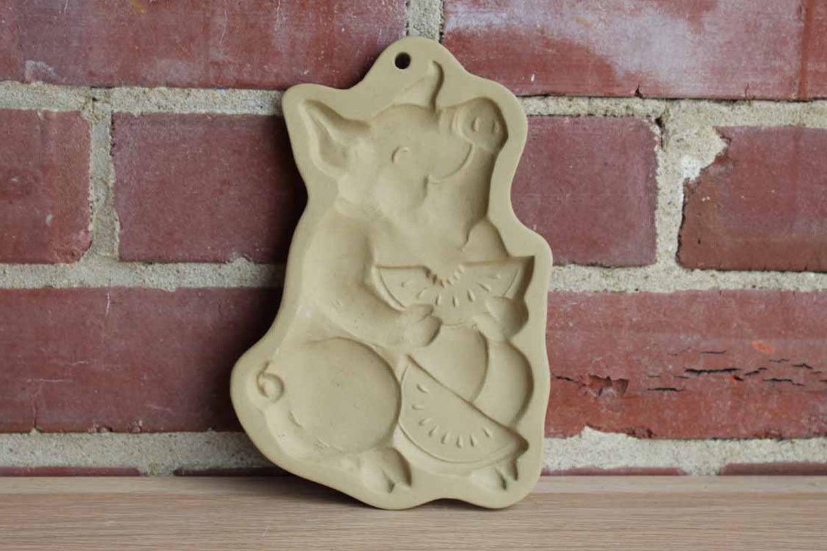 Brown Bag Cookie Art (New Hampshire, USA) Stoneware Cookie Mold of Pig –  The Standing Rabbit
