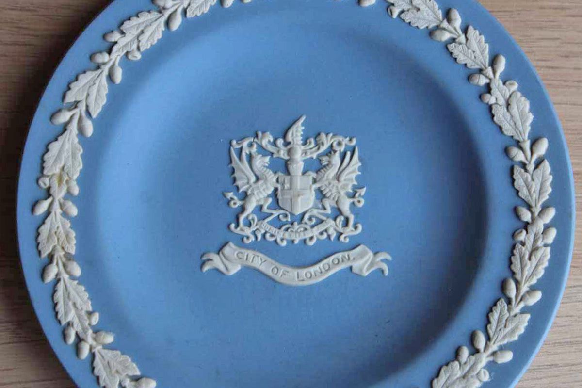 Wedgwood (England) Blue Jasperware "City of London" Patrician Tray