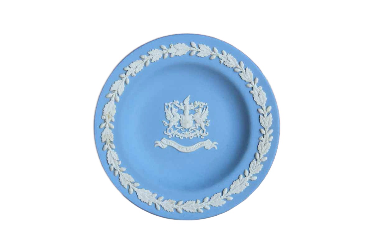 Wedgwood (England) Blue Jasperware "City of London" Patrician Tray