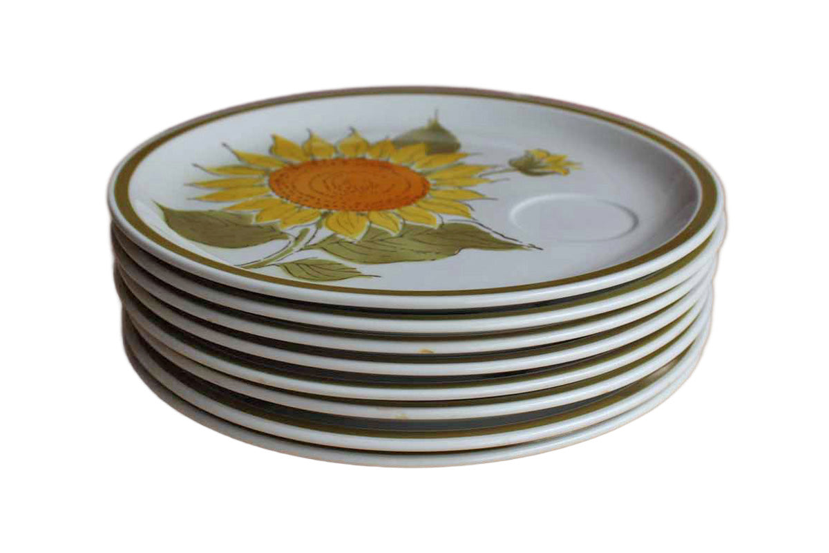 Jonas Roberts (Japan) Esperanto Sunshine Snack Plates, Set of 8