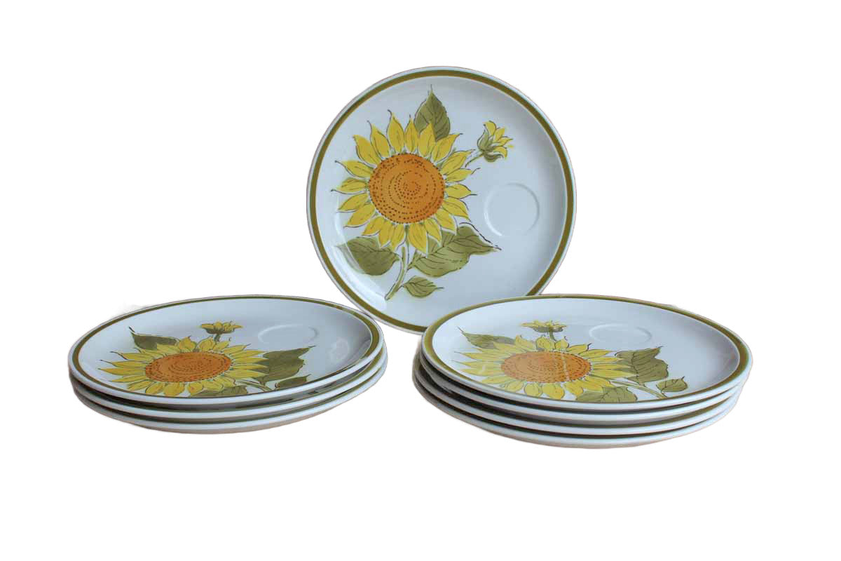 Jonas Roberts (Japan) Esperanto Sunshine Snack Plates, Set of 8