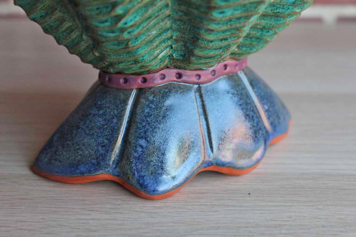 Neighborhood Potters (Philadelphia, Pennsylvania) Funky Handmade Five Finger Vase by Sandy Pierantozzi