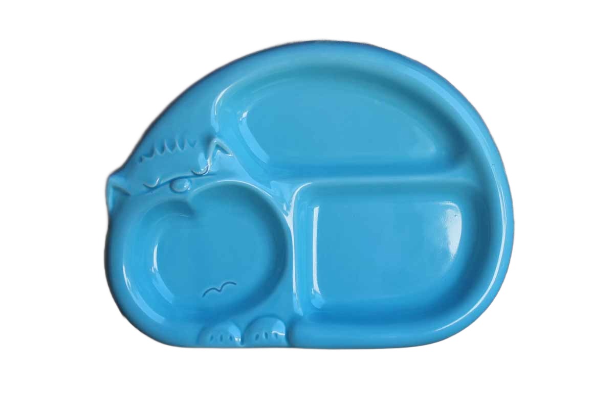 The Toscany Collection (Japan) Blue Cat Ceramic Serving Plate