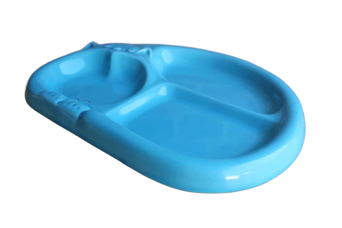The Toscany Collection (Japan) Blue Cat Ceramic Serving Plate