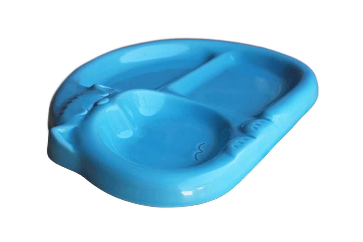 The Toscany Collection (Japan) Blue Cat Ceramic Serving Plate
