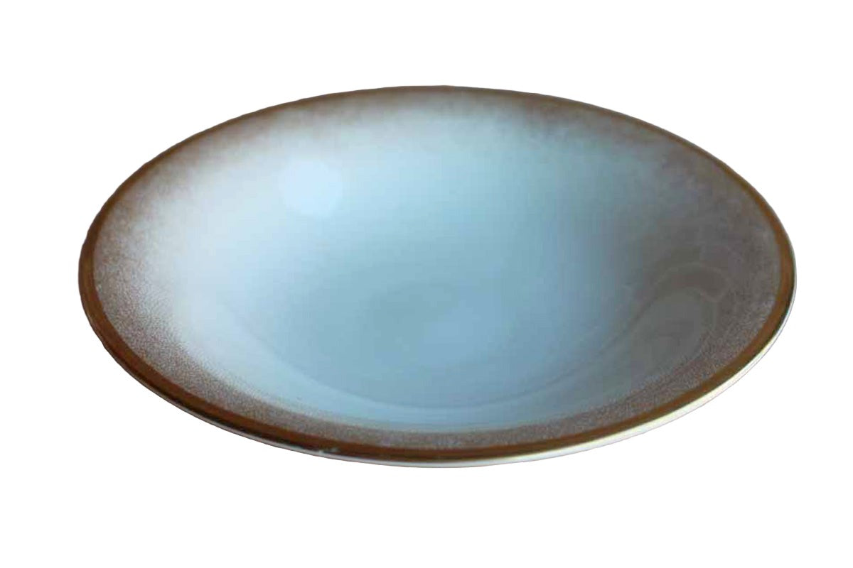 Rosenthal (Germany) Round Pedestal Dish with Gold Speckled Rim