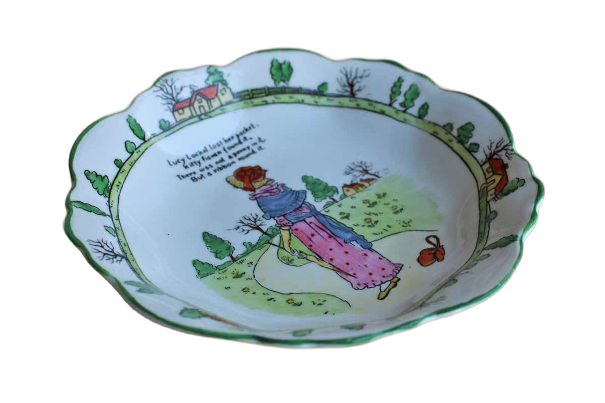 B.R. & Co. (England) Porcelain Nursey Rhymes Bowl