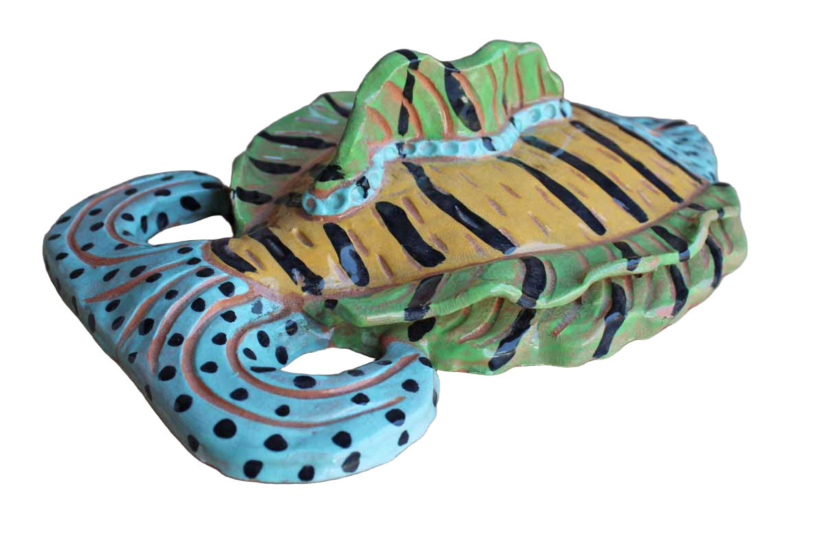 Colorful Fish Hangable Ceramic Wall Art