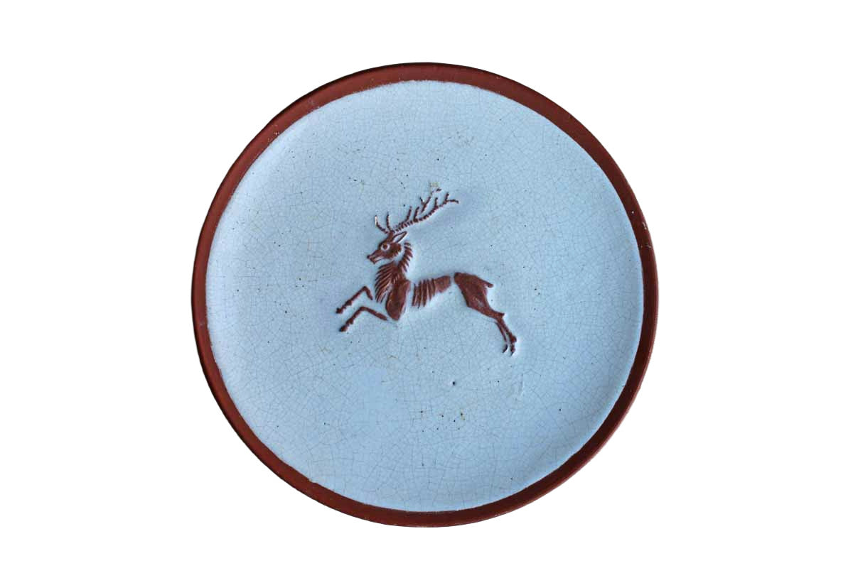 Leaping Stag Decorative Trinket Dish/Wall Plate