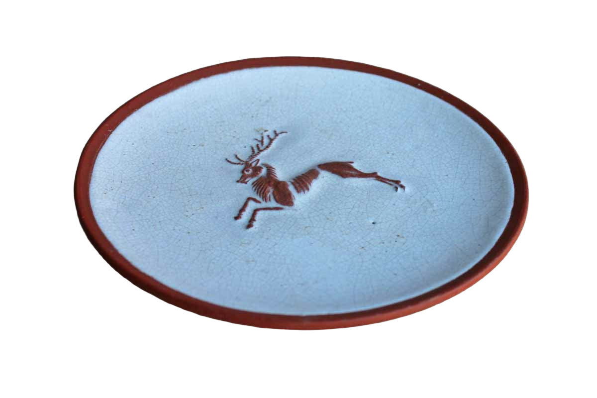 Leaping Stag Decorative Trinket Dish/Wall Plate