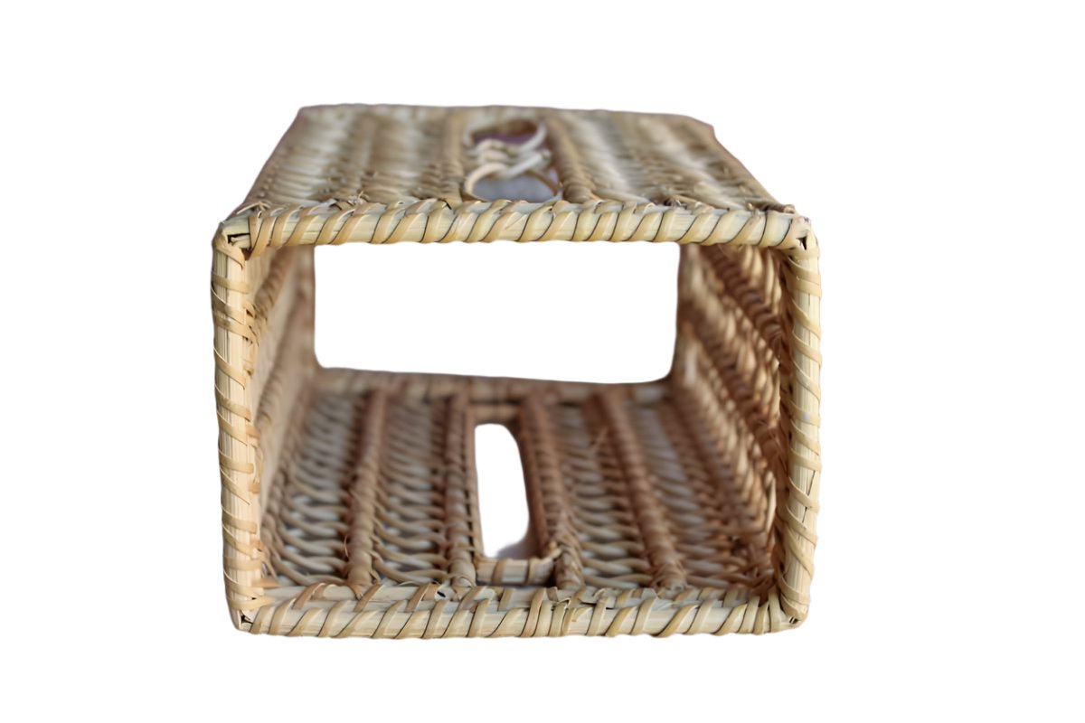 Hand-Weaved Reed Tissue Paper Storage Box