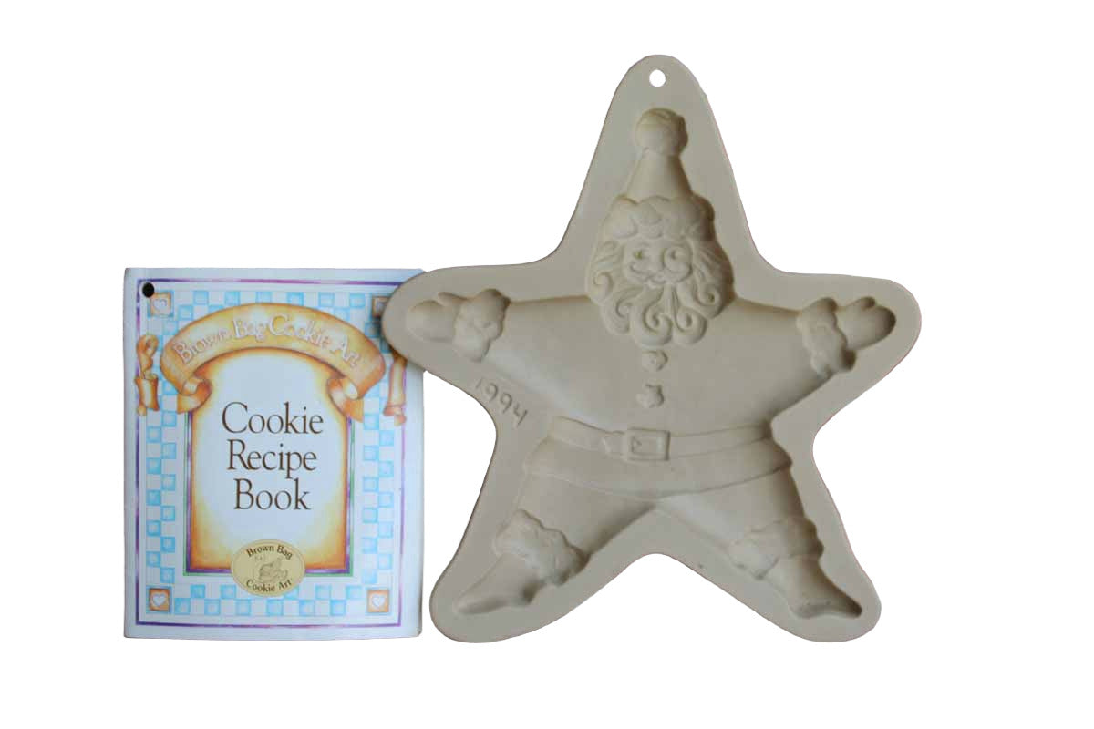 Brown Bag Cookie Art (New Hampshire, USA) 1994 Limited Edition Santa Claus Stoneware Cookie Mold