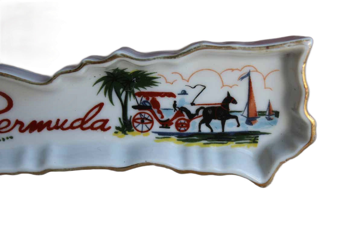 Porcelain Bermuda Souvenir Trinket or Candy Dish