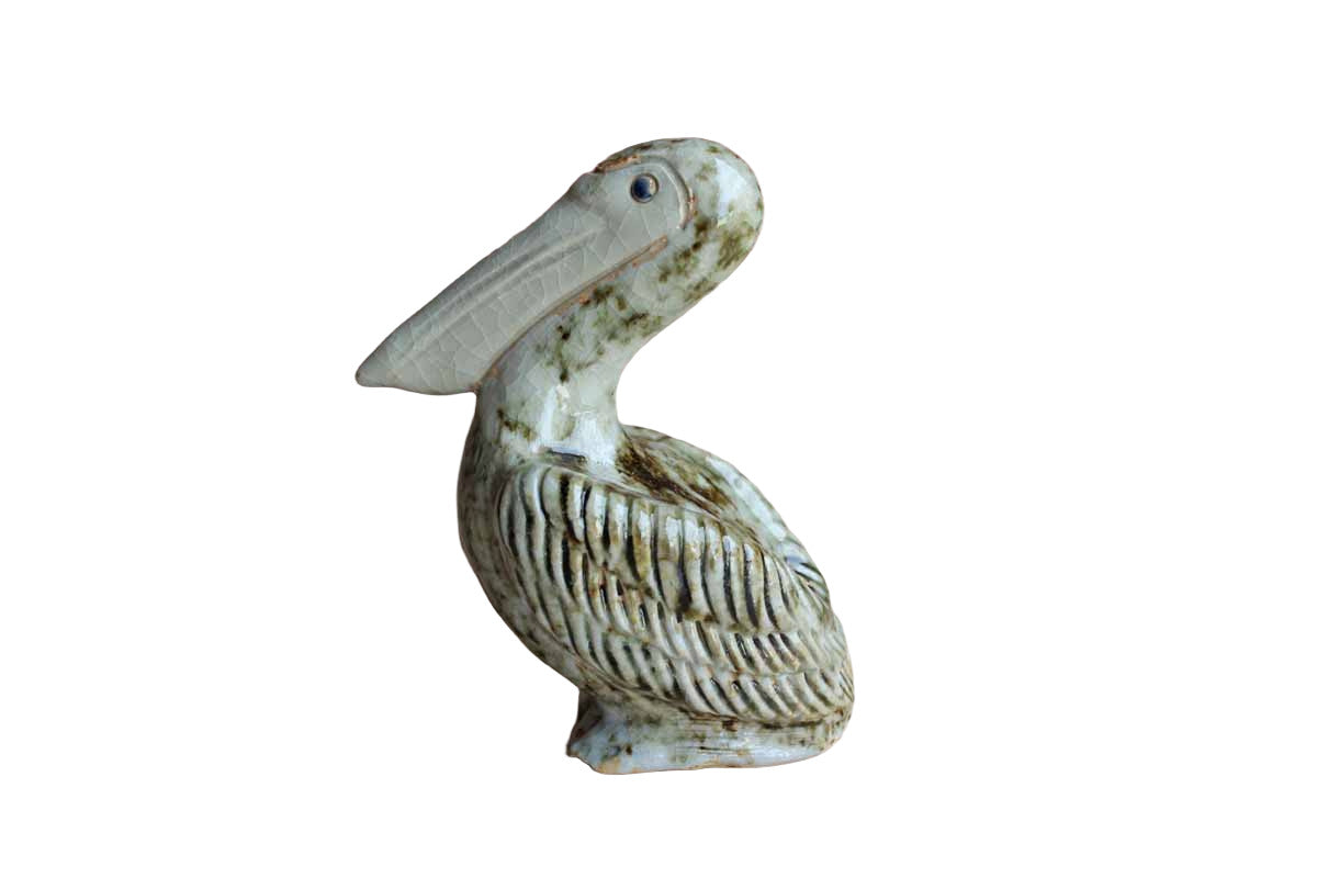 Ceramic Pelican Figurine