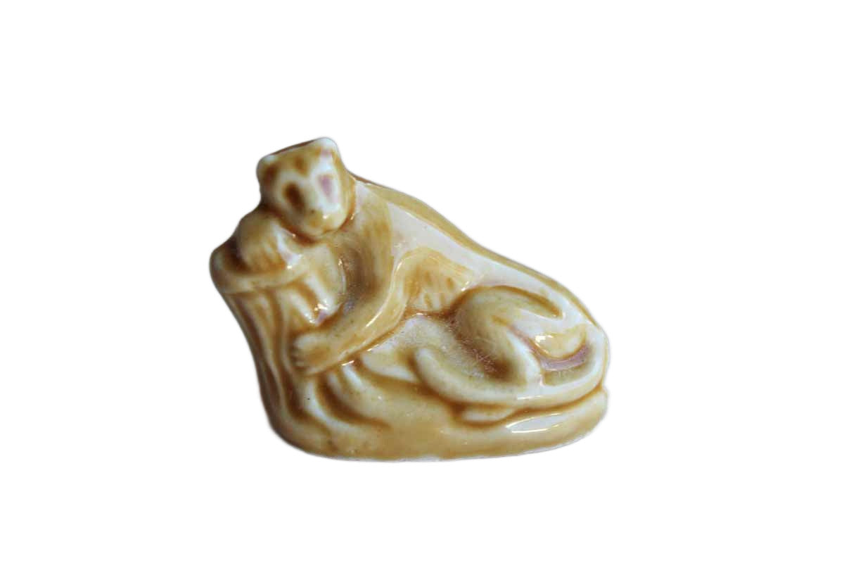 Wade (England) Red Rose Tea Porcelain Florida Panther Whimsy