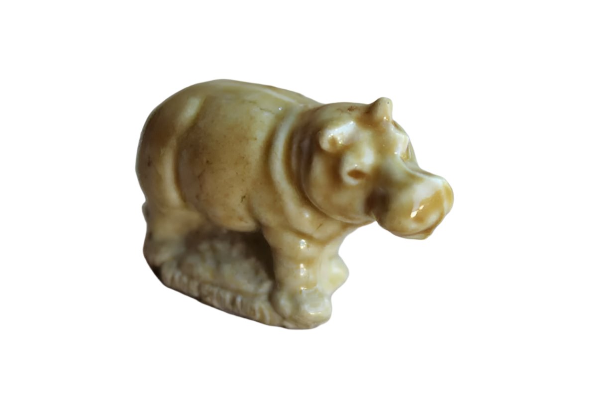 Wade (England) Red Rose Tea Porcelain Hippopotamus Whimsy