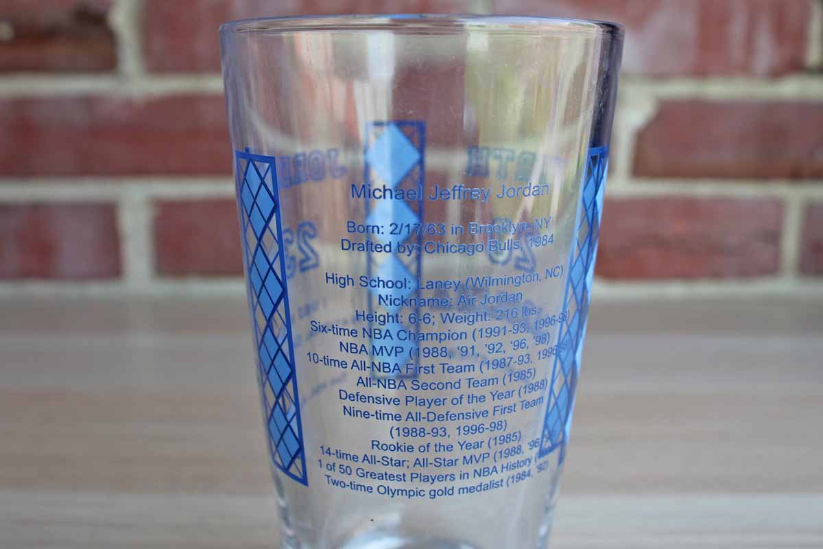 The University of North Carolina "Jordan 23" Pint Glasses, Set of 5