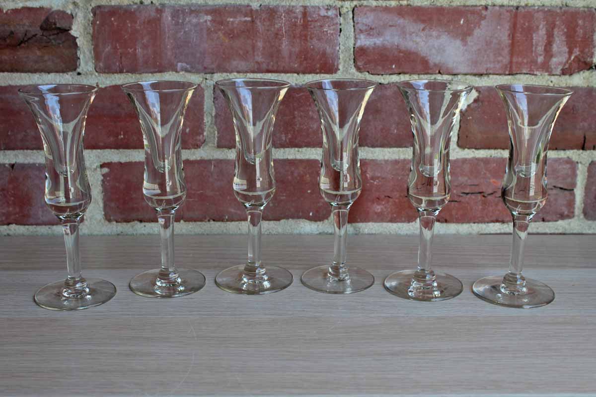 Tall Stemmed Aperitif Glasses, 5 Pieces