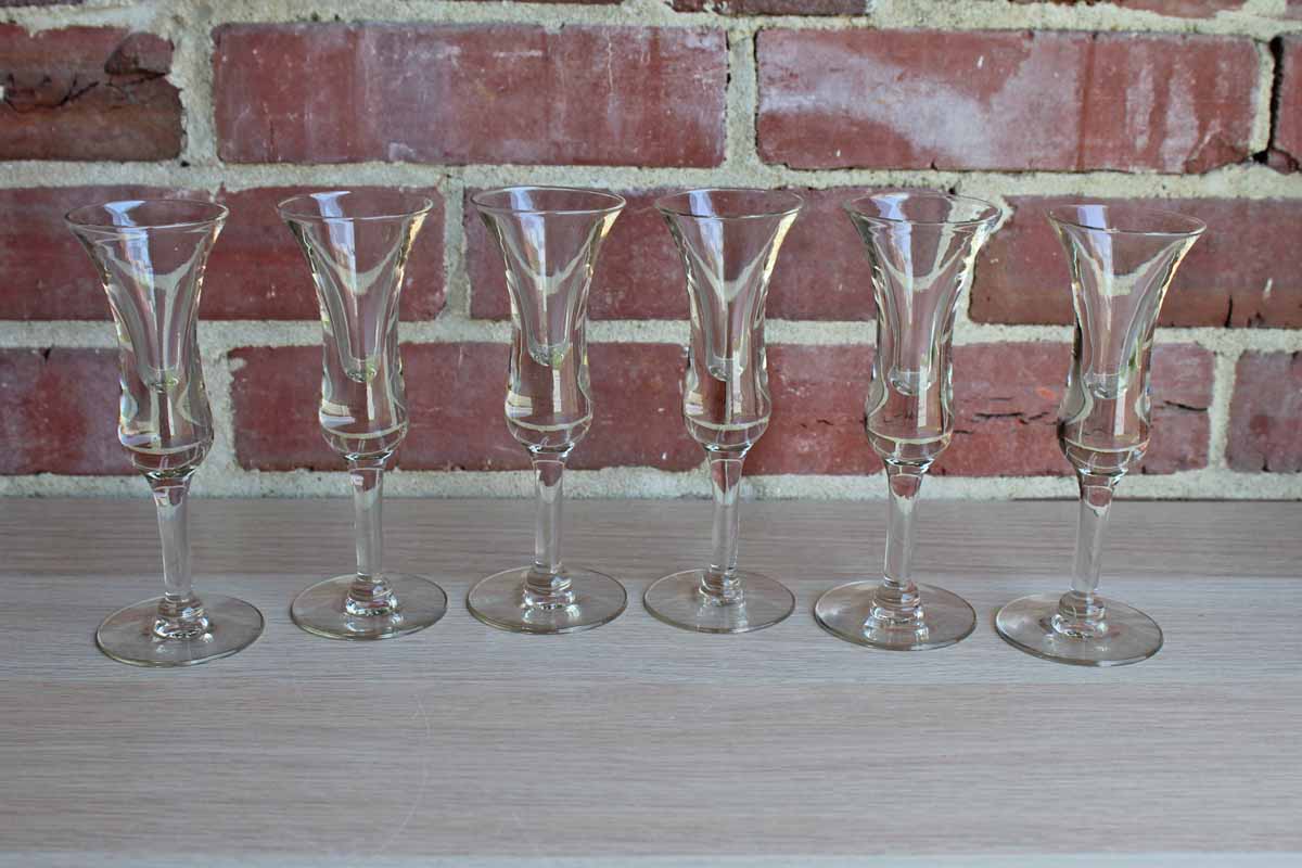 Tall Stemmed Aperitif Glasses, 5 Pieces