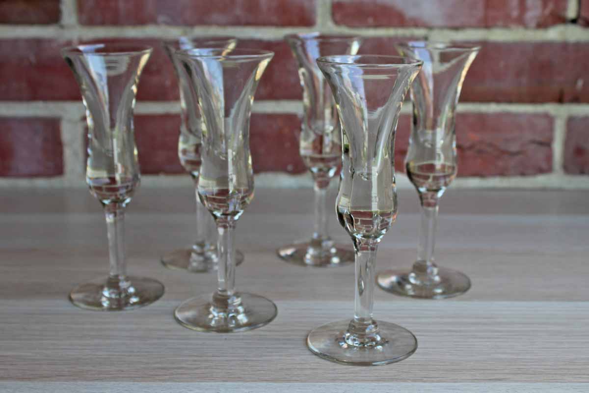 Tall Stemmed Aperitif Glasses, 5 Pieces