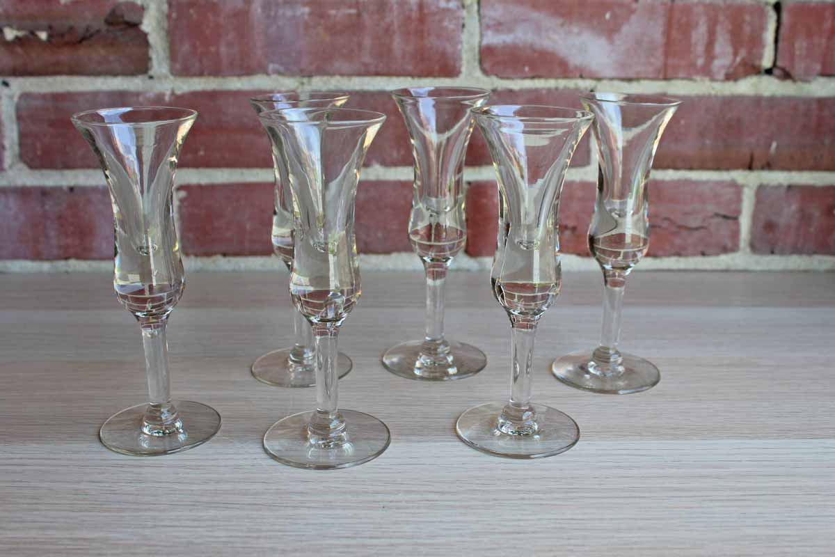 Tall Stemmed Aperitif Glasses, 5 Pieces