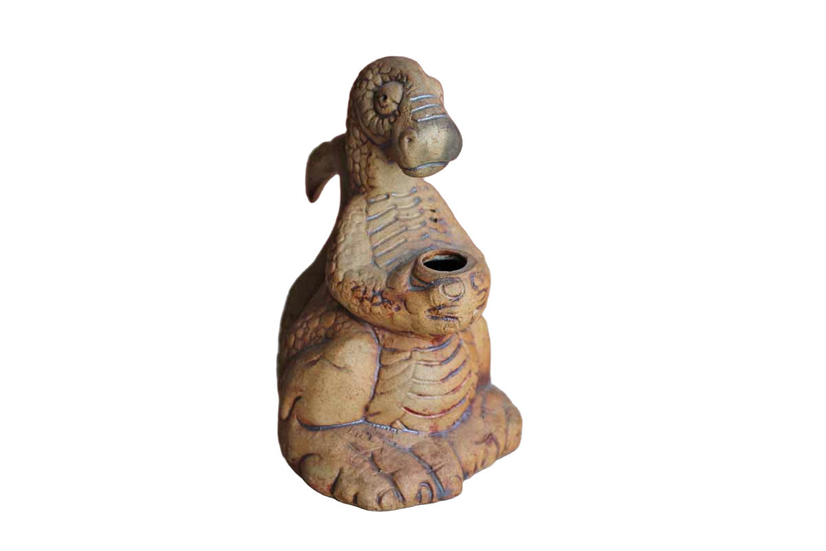 Handmade Ceramic Dinosaur Vase