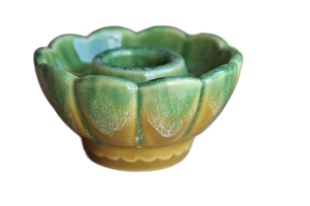 Flower Shaped Candle Holders, A Pair