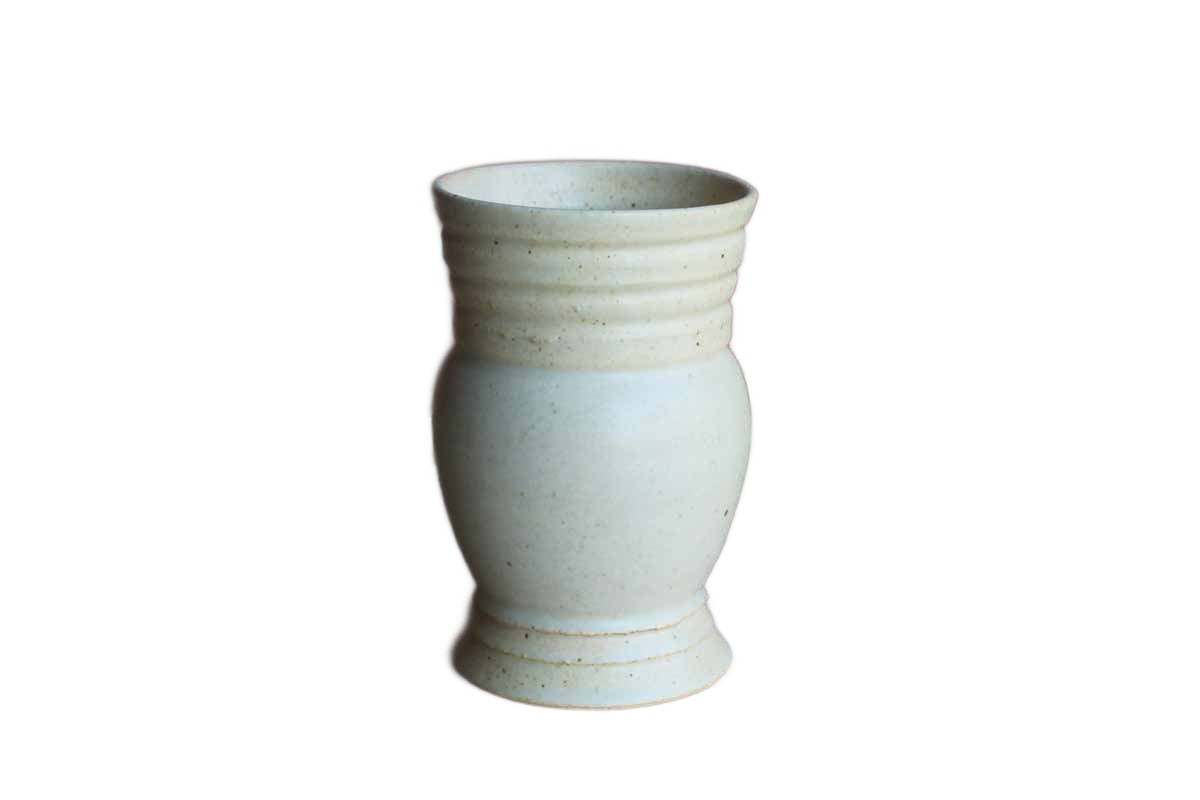 Ivory Colored Multi-Purpose Handmade Ceramic Vase