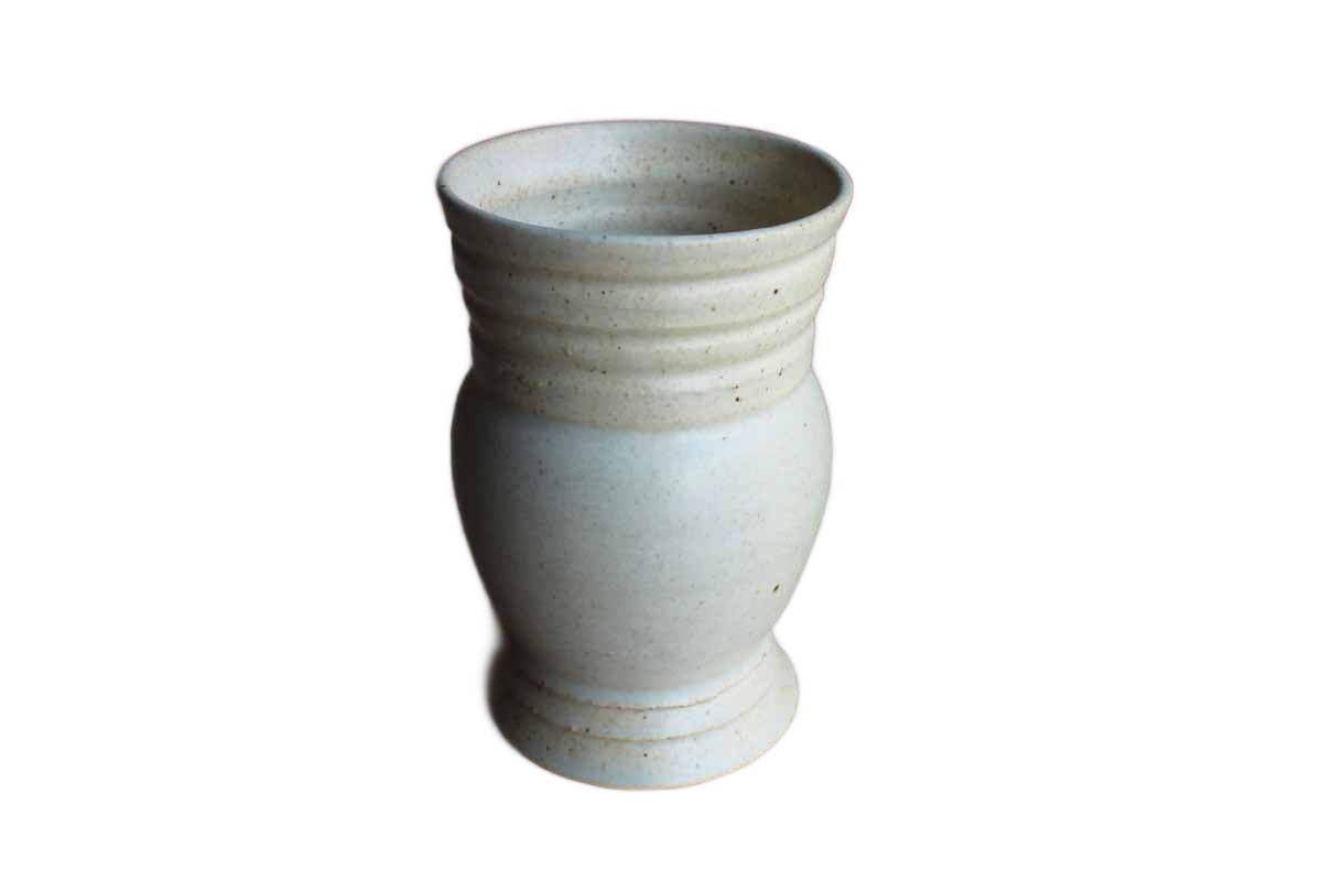 Ivory Colored Multi-Purpose Handmade Ceramic Vase