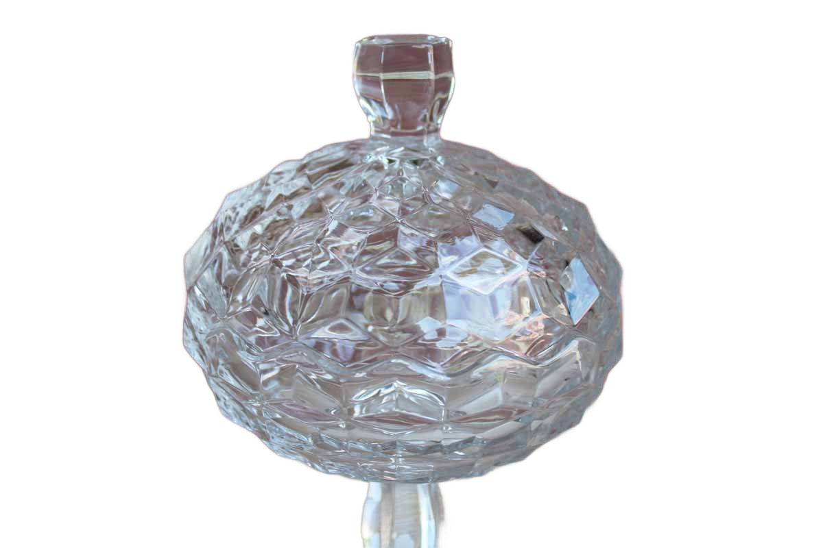 Fostoria Glass Company (West Virginia, USA) American Clear Lidded Candy Dish