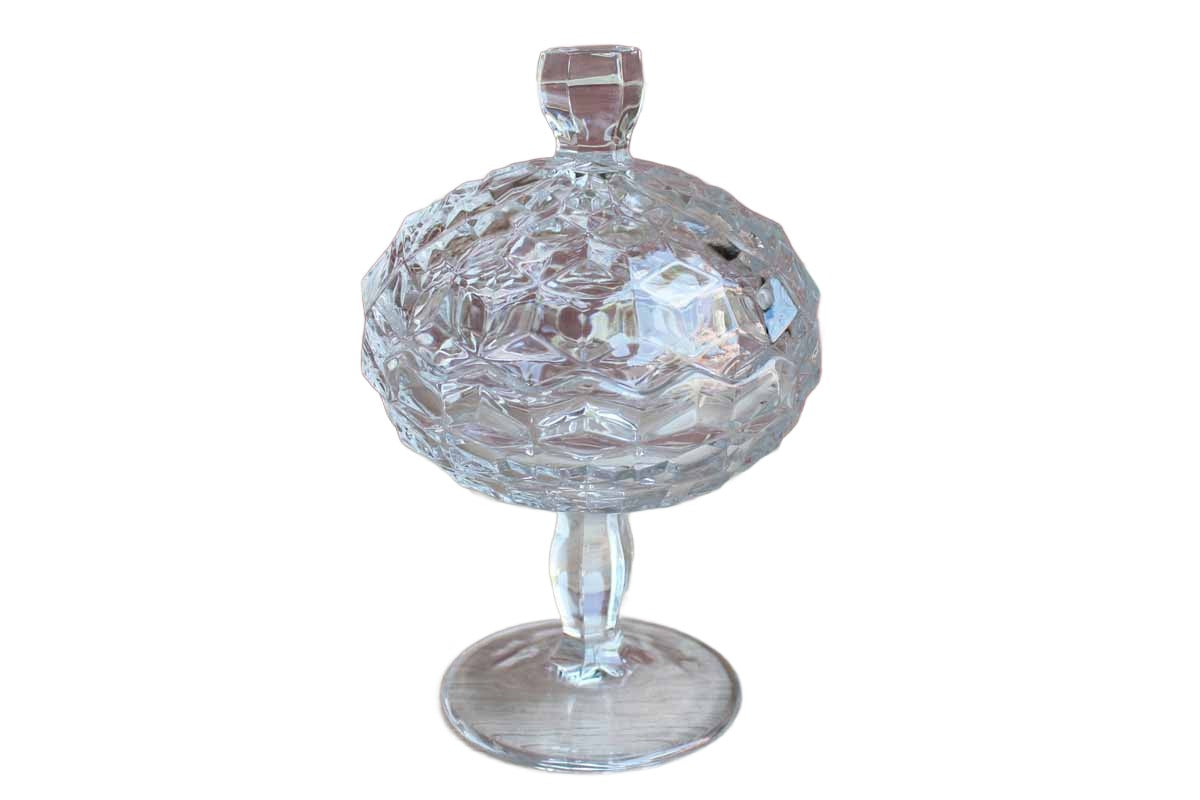 Fostoria Glass Company (West Virginia, USA) American Clear Lidded Candy Dish