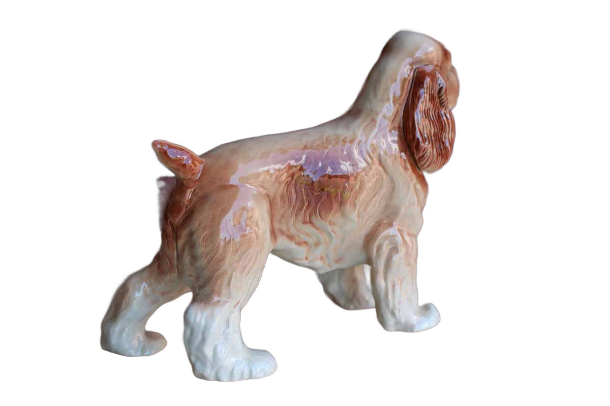 Large Ceramic Cocker Spaniel Statue