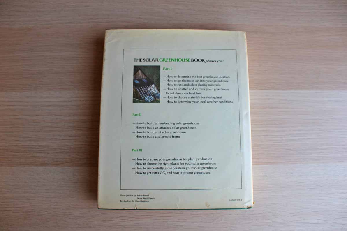 The Solar Greenhouse Book Edited by James C. McCullagh
