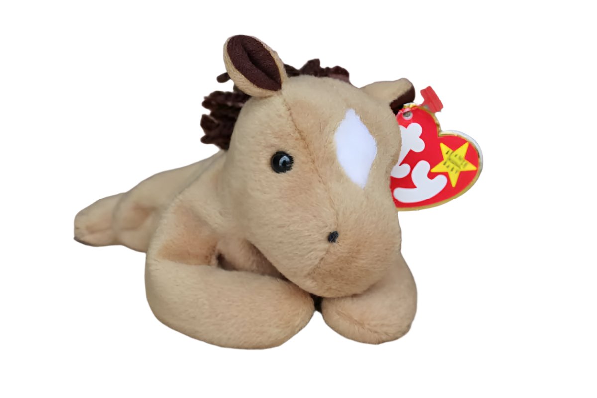 Ty Inc. Illinois USA 1995 Derby the Horse with Mark on Forehead