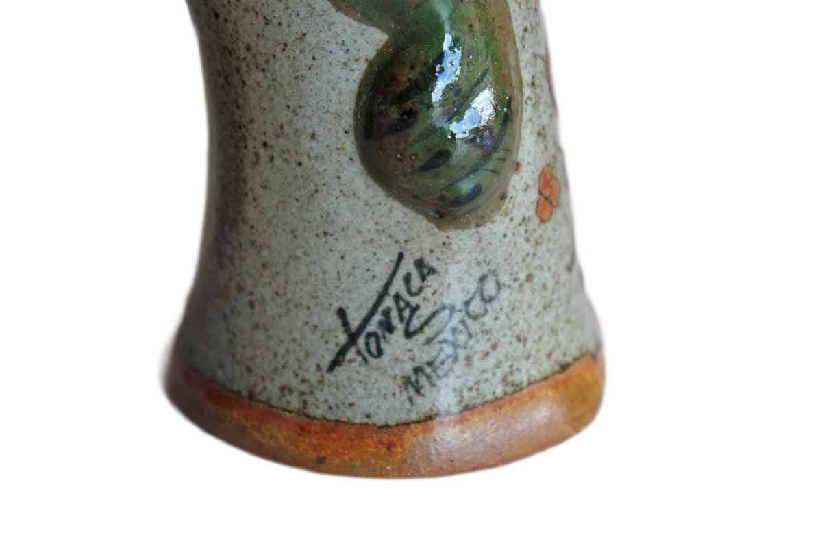 Tonala Mexico Large Stoneware Bird Figurine