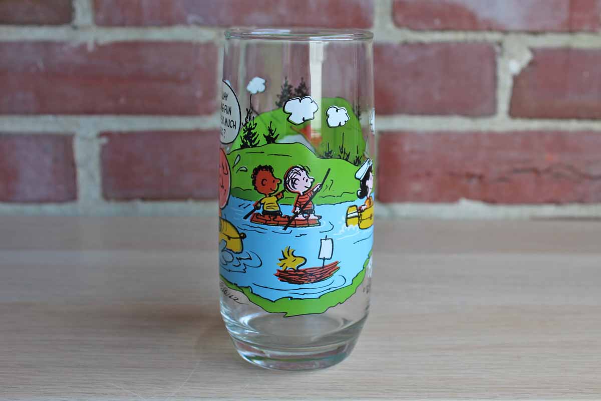 Camp Snoopy "Rats! Why is Having Fun Always So Much Work?” Glass