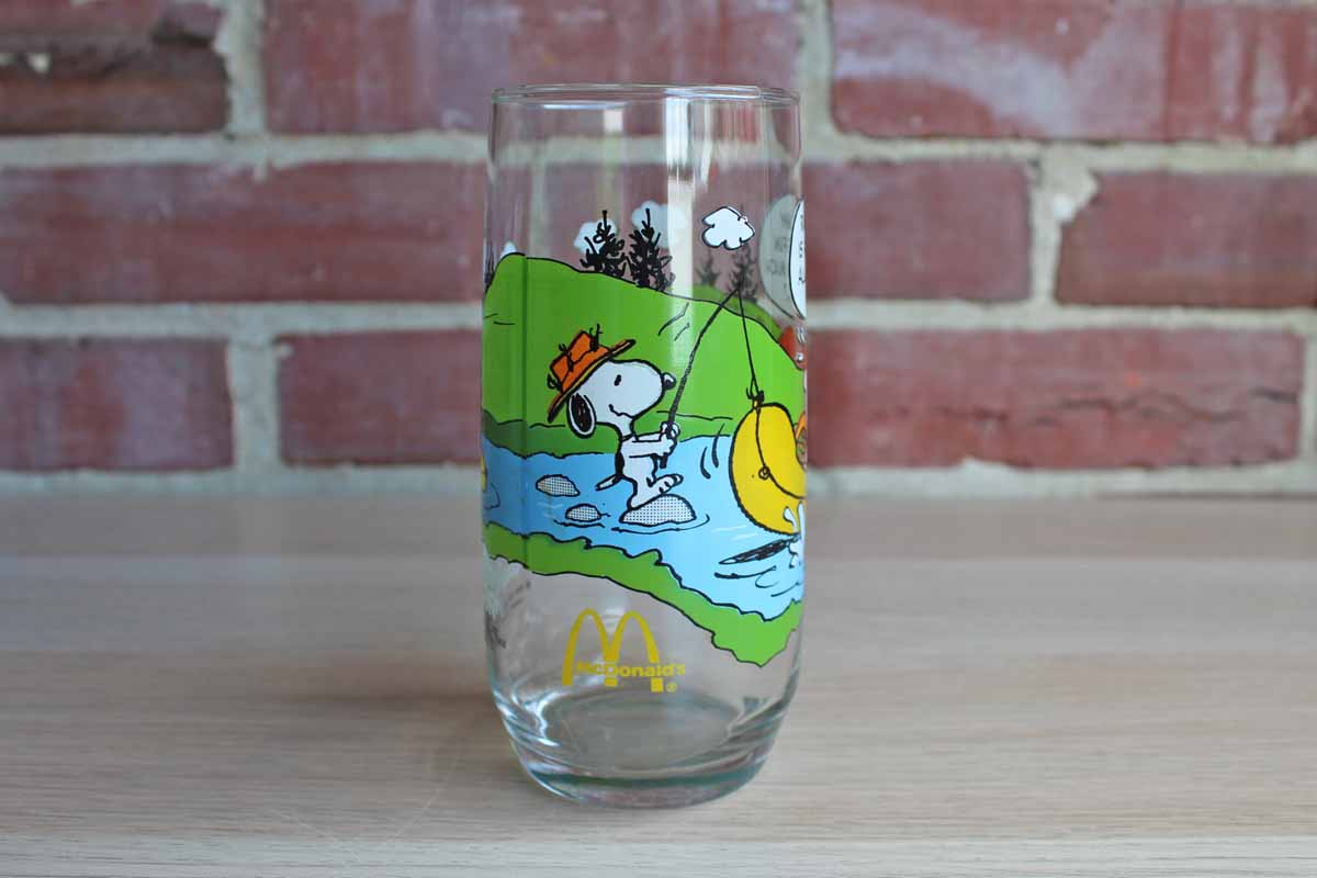 Camp Snoopy "Rats! Why is Having Fun Always So Much Work?” Glass