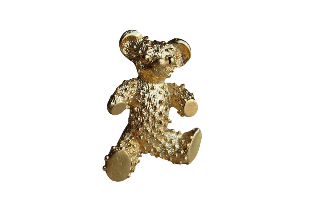 Gerry's Creations (USA) Gold Tone Teddy Bear Brooch