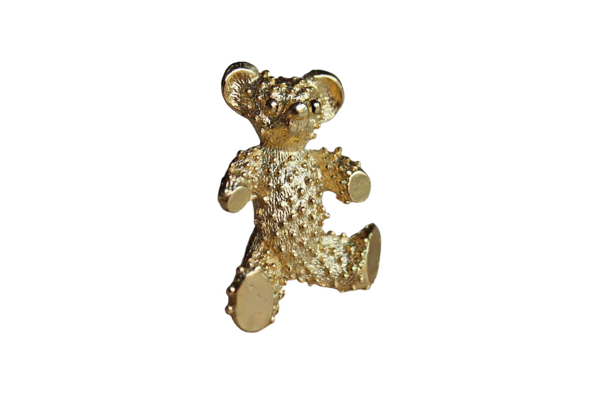 Gerry's Creations (USA) Gold Tone Teddy Bear Brooch