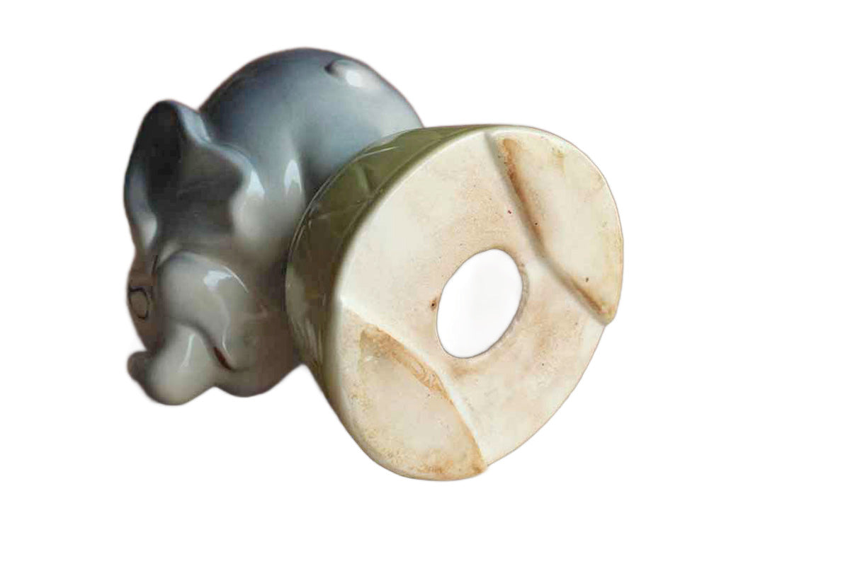 Cartoonish Circus Elephant Ceramic Coin Bank