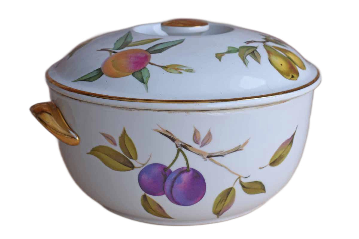 Royal Worcester (England) Evesham Gold Lidded Casserole