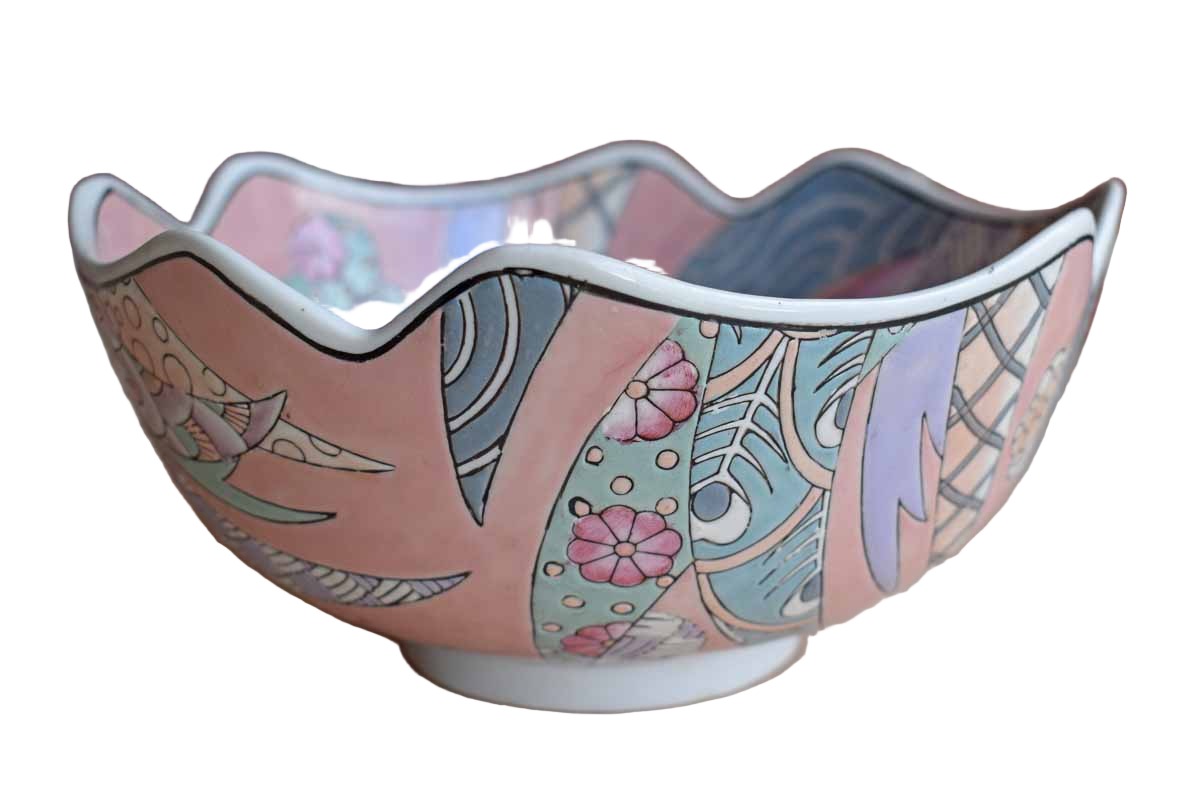 Heygill Imports "Dynasty" Hand Painted Bowl